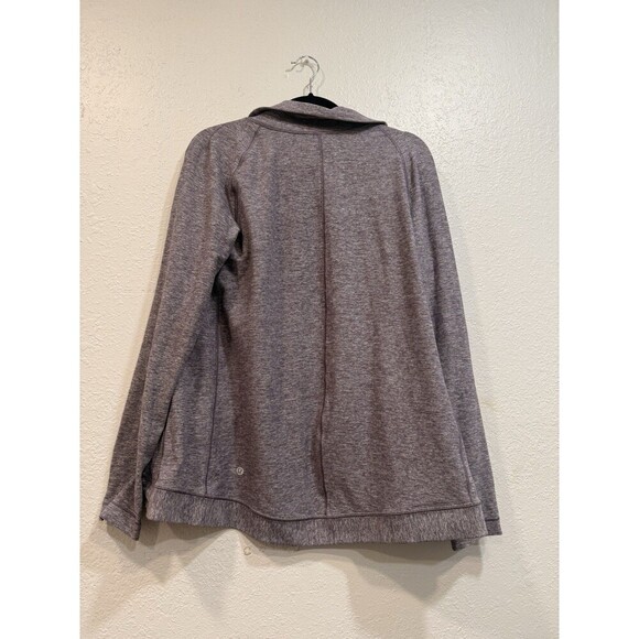 Lululemon Rulu Rally Wrap Jacket Heathered Graphite Purple Rulu Soft Size 8 - Picture 2 of 6